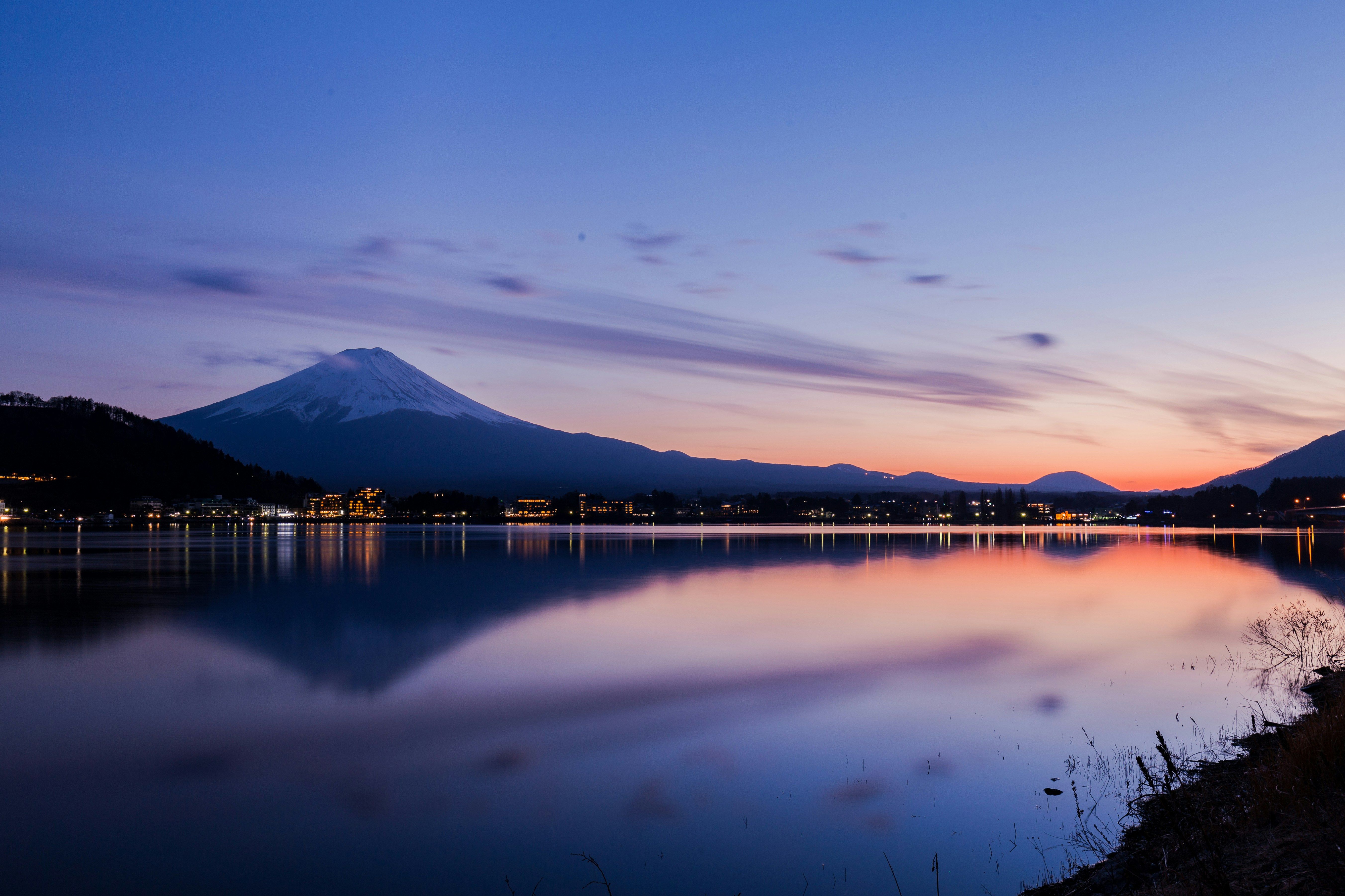 Lake Kawaguchi and Mount Fuji